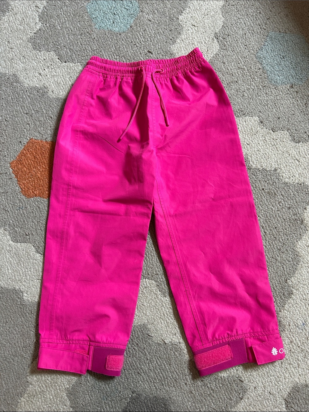 Oaki Hot Pink Kids Rain & Trail Pants - Size 4/5